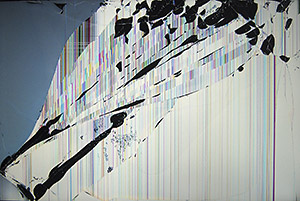 Cracked LCD screen