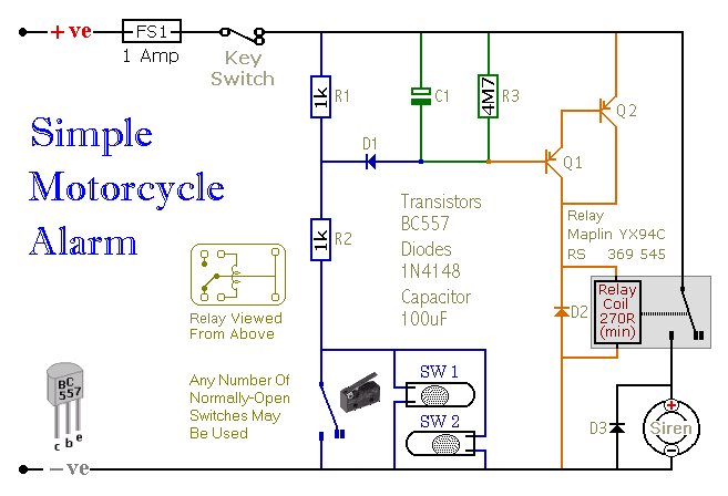 Simple Motorcycle Alarm