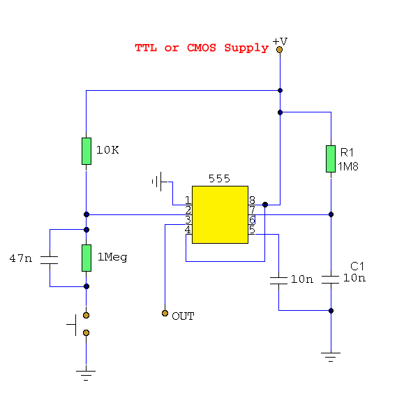 how to make 555 monostablerelay timer