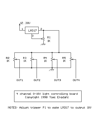 Light board circuit diagram