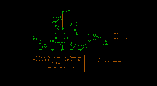 Filter circuit diagram