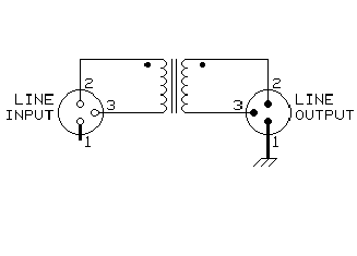 Audio isolator schematic