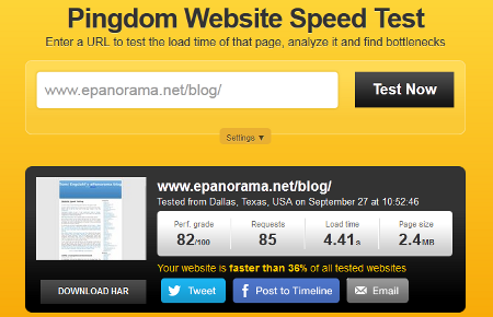 pingdomspeed